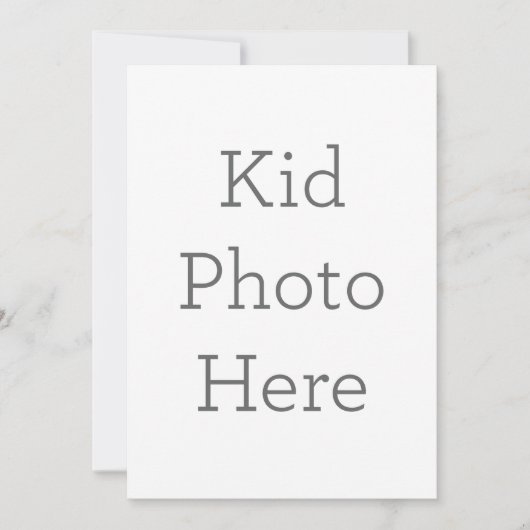 Personalisiertes Kind-Foto Einladung (Vorderseite)