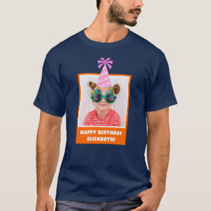 Personalisiertes Kind Foto glücklich Geburtstag mi T-Shirt