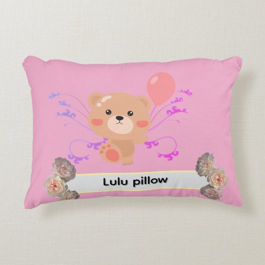 Personalisiertes Kind Zimmertür Zeichen | Niedlich Dekokissen (Vorderseite)