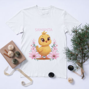 Personalisiertes Kinder-T-Shirt mit Küken-Motiv Kleinkind T-shirt