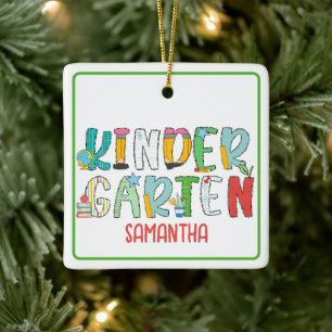 Personalisiertes Kindergarten-Andenken Keramikornament