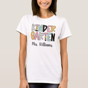 Personalisiertes Kindergarten-Lehrer-Shirt, Kinder T-Shirt