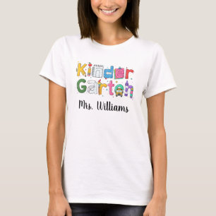 Personalisiertes Kindergarten-Lehrer-Shirt, Kinder T-Shirt