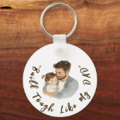 Personalisiertes Kindergeschenk des Vaters Schlüsselanhänger (Rückseite)