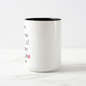 Personalisiertes Kindergeschenk für Mama oder Papa Zweifarbige Tasse (Mittel)