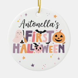 Personalisiertes KinderHalloween Keramik Ornament