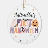 Personalisiertes KinderHalloween Keramik Ornament (Links)