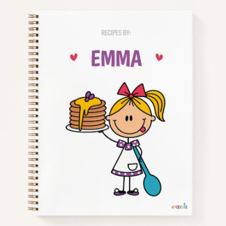 Personalisiertes Kinderkochbuch Notizblock