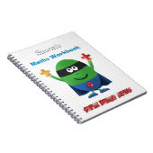 Personalisiertes Kindermathearbeitsbuch Notizblock (Rechte Seite)