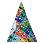 Personalisiertes Kindermonster Geburtstagsparty Ad Partyhütchen (Rechts)