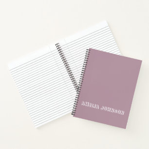Personalisiertes Kindername Lila Schule Notizblock