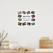 Personalisiertes Kinderposter im ersten Jahr Poster (Küche)