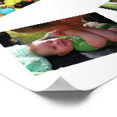 Personalisiertes Kinderposter im ersten Jahr Poster (Ecke)