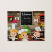 Personalisiertes Kinderrestaurant Puzzle (Horizontal)