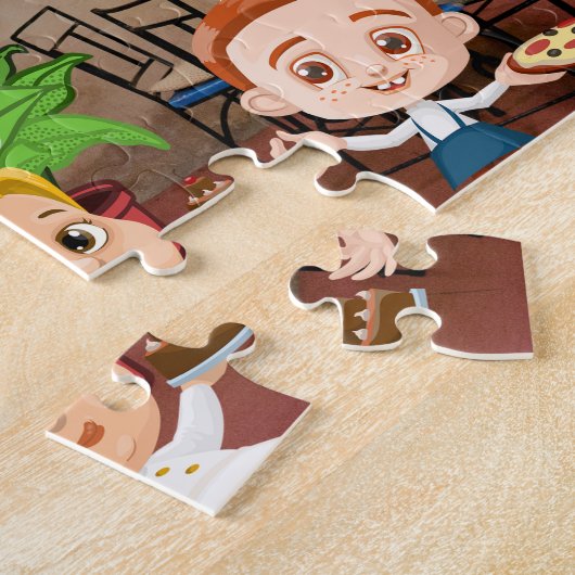 Personalisiertes Kinderrestaurant Puzzle (Seite)