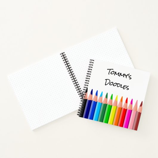 Personalisiertes Kinderskizzenbuch Doodle-Notebook Notizblock (Innenseite)