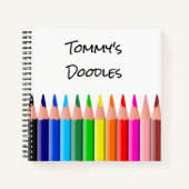 Personalisiertes Kinderskizzenbuch Doodle-Notebook Notizblock (Vorderseite)