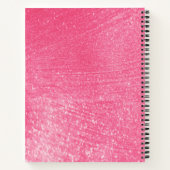 Personalisiertes Kinderskizzenbuch Funkelnd Pink Notizblock (Rückseite)