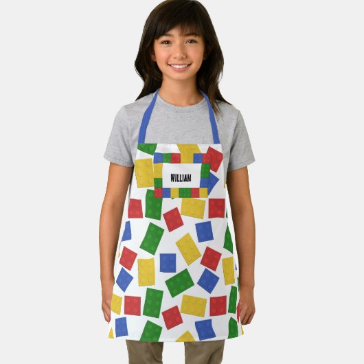 Personalisiertes Kinderspielzeug Bausteine Gemuste Schürze (Insitu)