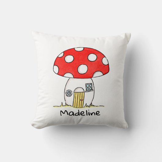 Personalisiertes Kindertoadstool Kissen (Vorderseite)
