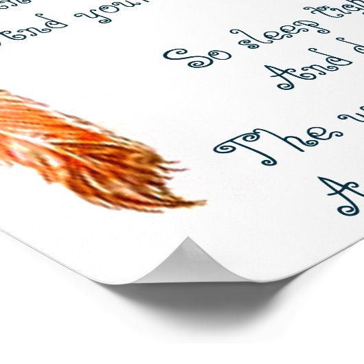 Personalisiertes Kinderträumergedicht Poster (Ecke)