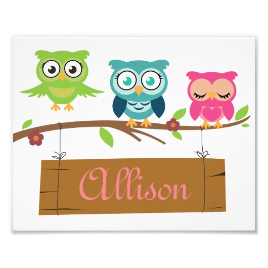 Personalisiertes Kinderzeichen Fotodruck (Vorne)