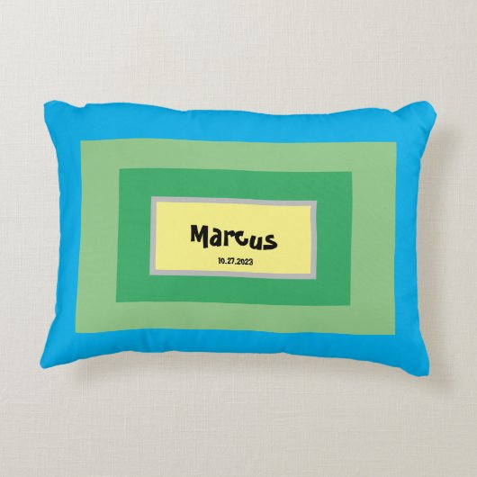 Personalisiertes Kinderzimmer Akzent Pillow Dekokissen (Rückseite)