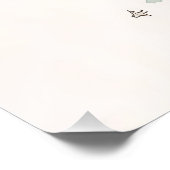 Personalisiertes Kinderzimmer Art - Bird with Red  Poster (Ecke)