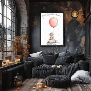 Personalisiertes Kinderzimmer Art - Tiger Cub & Re Poster