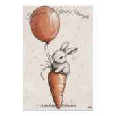 Personalisiertes Kinderzimmer Kunst - Hagia mit Ro Poster (Vorderseite)