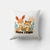 Personalisiertes Kinderzimmer mit Kangaroo und Tig Kissen (Rückseite)