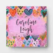 Personalisiertes Kinderzimmer mit leuchtenden Farb Fotoplatte (Vorderseite)