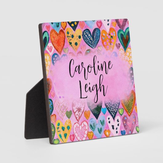 Personalisiertes Kinderzimmer mit leuchtenden Farb Fotoplatte (Vorderseite)