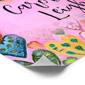 Personalisiertes Kinderzimmer mit leuchtenden Farb Poster (Ecke)