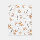 Personalisiertes Kinderzimmer Modernes Rainbow-Bab Fleecedecke (Vorderseite)