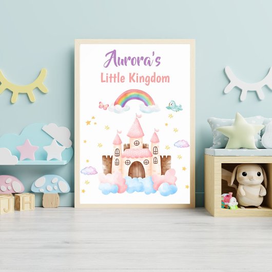 Personalisiertes Kinderzimmer Princess Poster