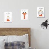 Personalisiertes Kinderzimmer von Boho Animals Bilderwand Sets (Schlafzimmer)