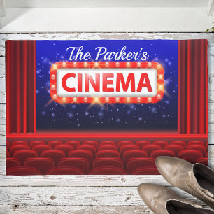 Personalisiertes Kino Kino Familienzimmer Fußmatte