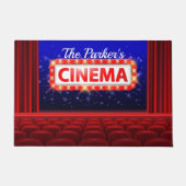 Personalisiertes Kino Kino Familienzimmer Fußmatte (Vorderseite)