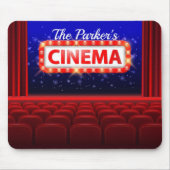 Personalisiertes Kino Kino Familienzimmer Mousepad (Vorne)