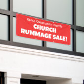 Personalisiertes KirchenRummage Verkauf! Banner (Äußeres Gebäude)