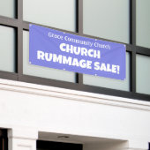 Personalisiertes KirchenRummage Verkauf! Banner (Äußeres Gebäude)