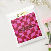 Personalisiertes Kirsch-Gingham Retro Individuelle Geschenktütchen (Versiegelt)