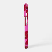 Personalisiertes Kirsch-Gingham Retro Individuelle iPhone 16 Hülle (Linke Seite)