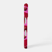 Personalisiertes Kirsch-Gingham Retro Individuelle iPhone 16 Hülle (Rechte Seite)
