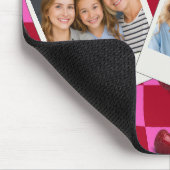 Personalisiertes Kirsch-Gingham Retro Individuelle Mousepad (Ecke)