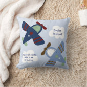 Personalisiertes Kissen "Adorable Airplanes/Zoom Z (Decke)