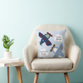 Personalisiertes Kissen "Adorable Airplanes/Zoom Z (Stuhl )