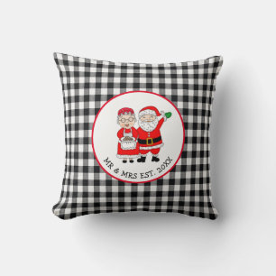 Personalisiertes Kissen 'Herr und Frau Weihnachtsm