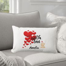 Personalisiertes Kissen mit Liebe